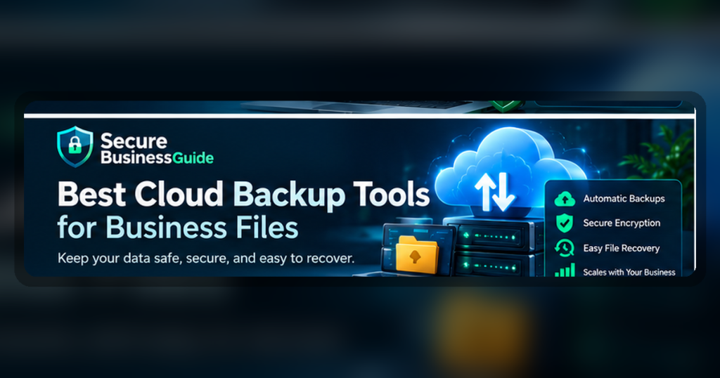 Best cloud backup tools for business files with encrypted storage, automatic backups, and easy recovery.