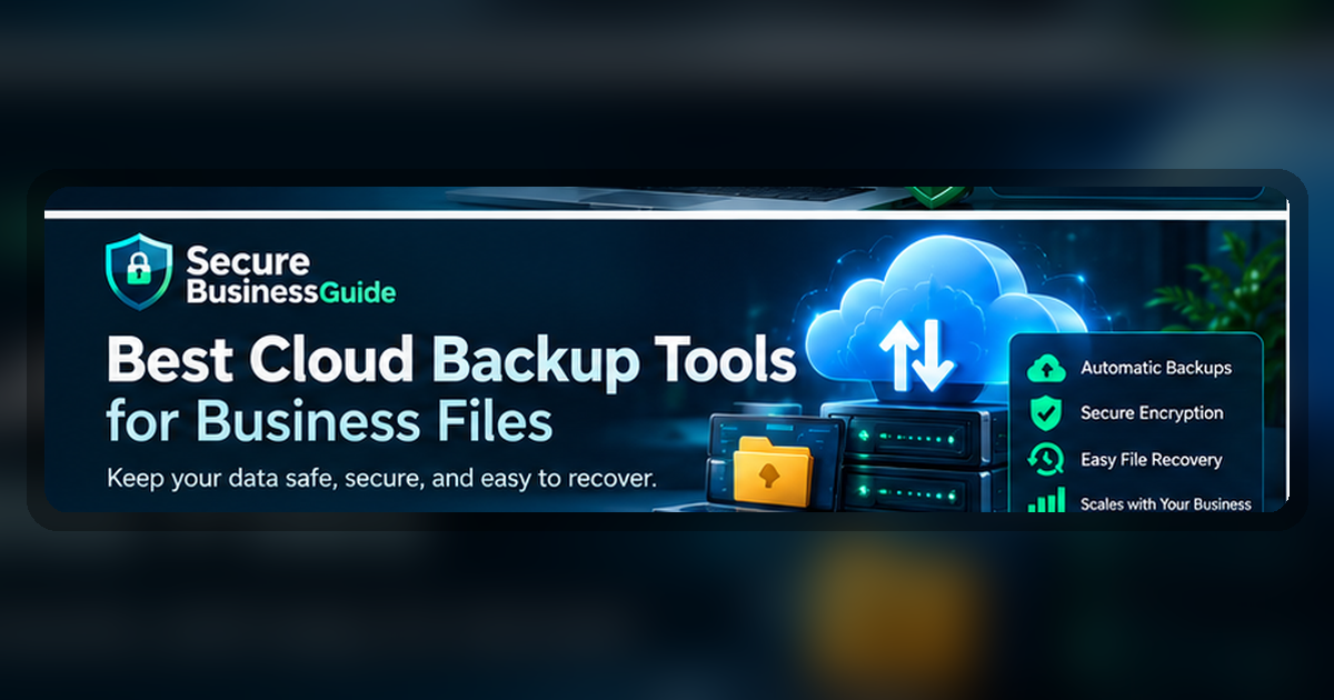 Best cloud backup tools for business files with encrypted storage, automatic backups, and easy recovery.