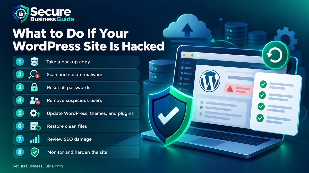 WordPress hacked site recovery checklist for website owners
