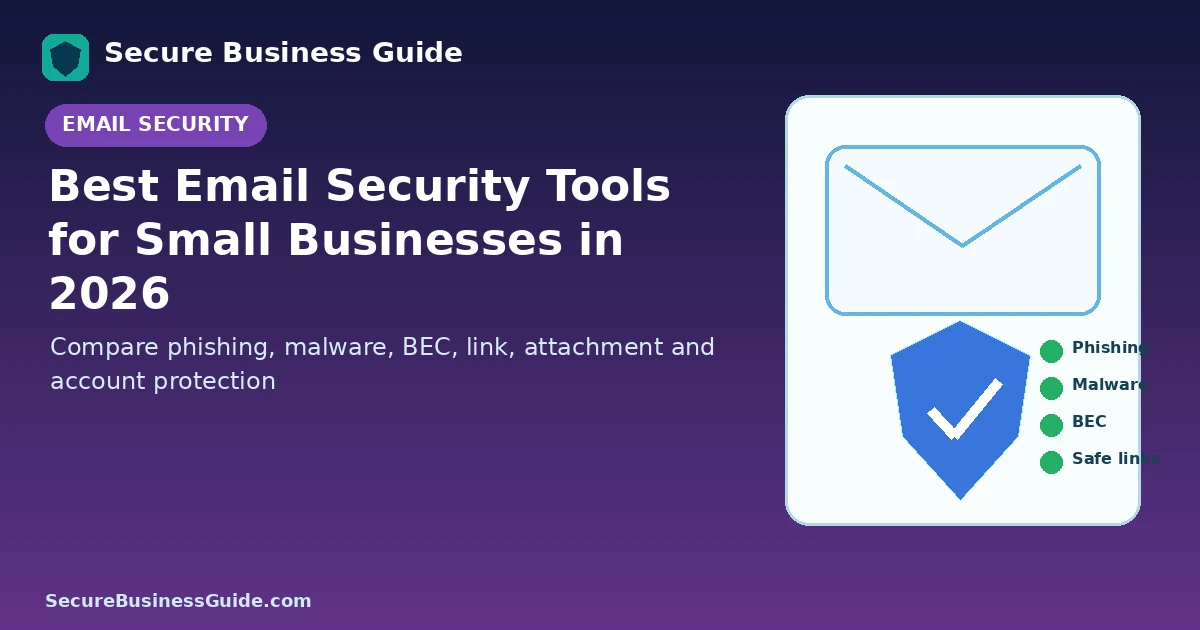 Email security tools for small businesses with phishing, malware and BEC protection